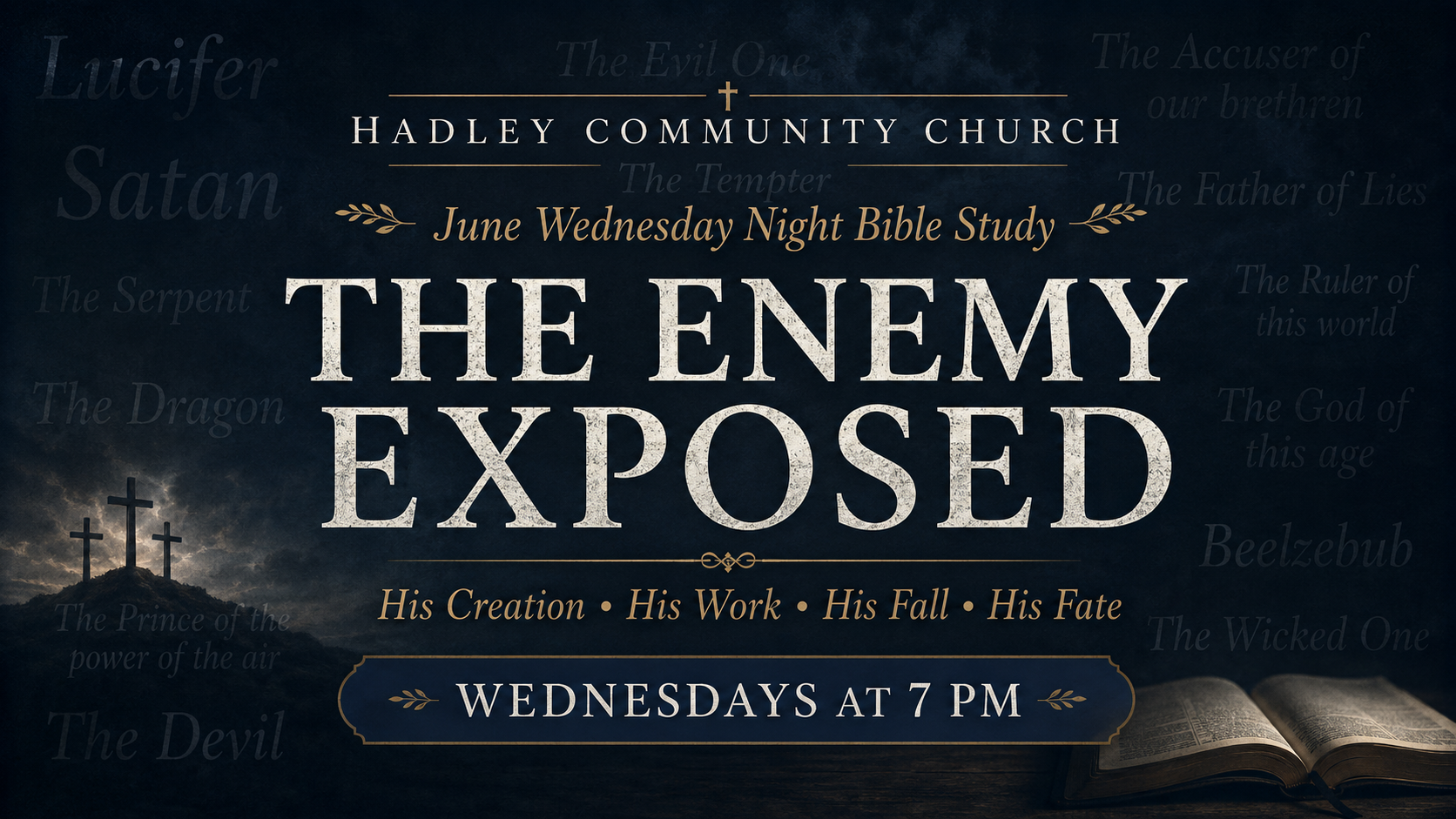 WEDNESDAY BIBLE STUDY