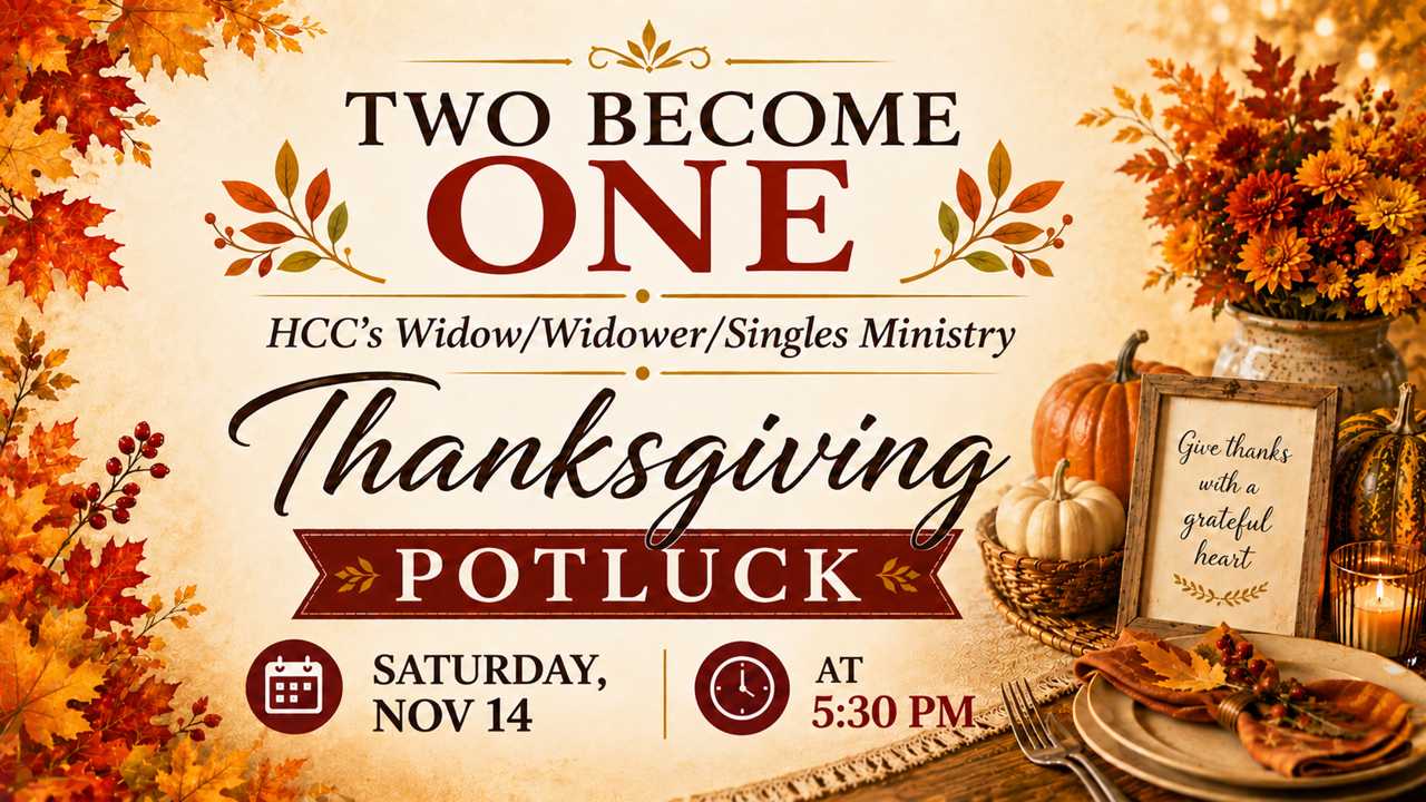 Two Become One Thanksgiving Potluck